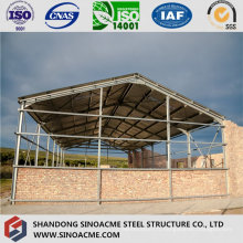 Structure en acier galvanisé pour entrepôt
